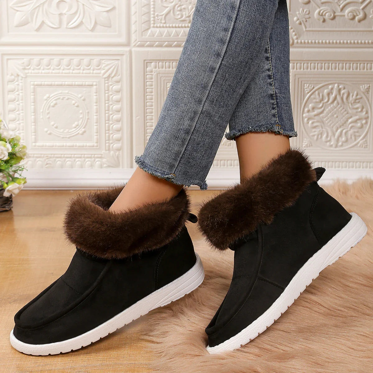 Thickening Plush Warm Comfortable Soft Cotton Snow Boot