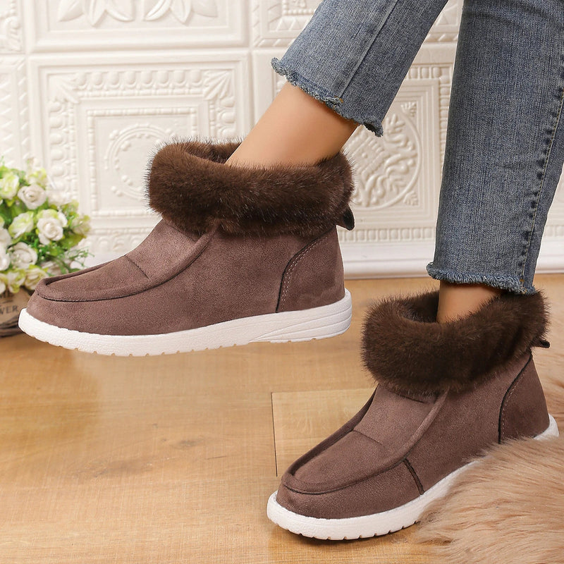 Boots Winter New Thickening Plush Warm Snow Boots Comfortable Soft Cotton Shoes for Botas De Mujer