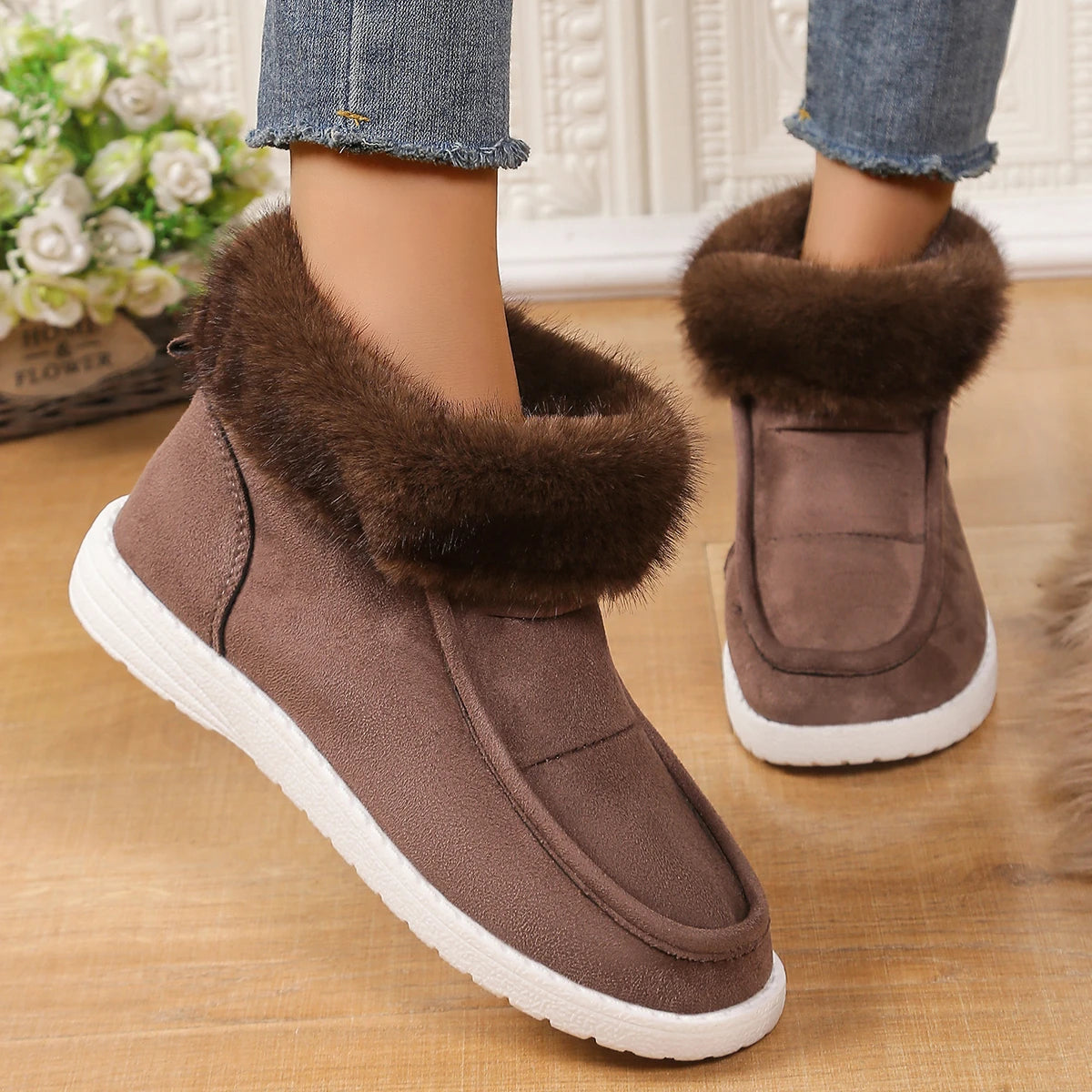 Thickening Plush Warm Comfortable Soft Cotton Snow Boot