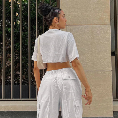 Cargo Slim Drawstring Pant