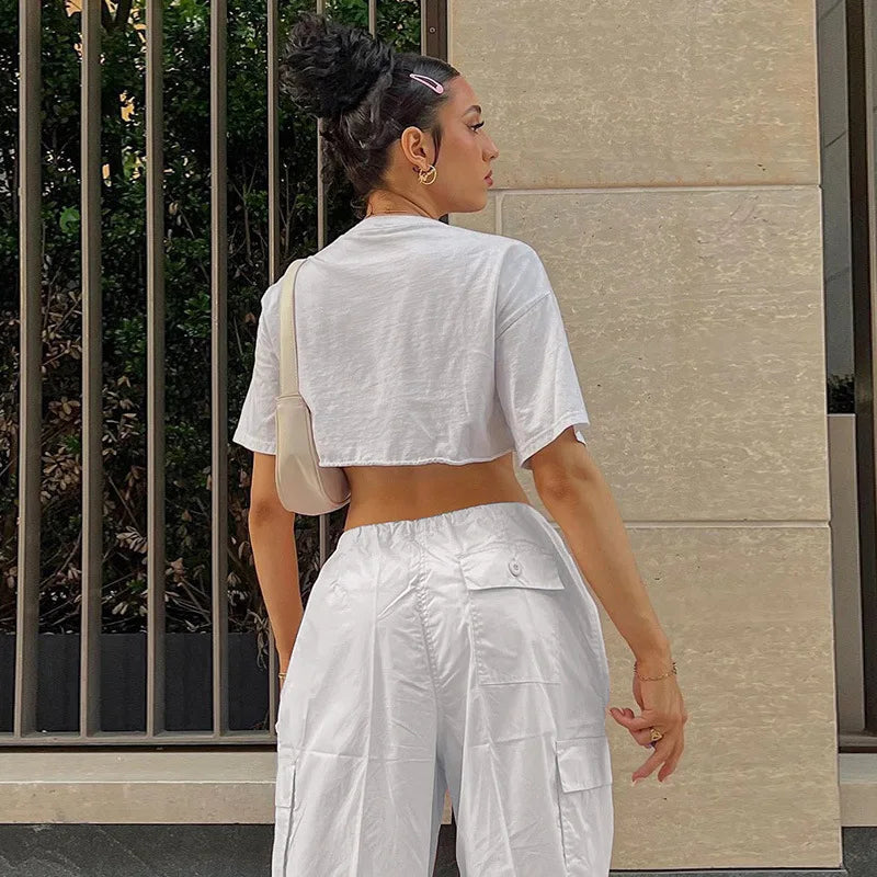 Cargo Slim Drawstring Pant