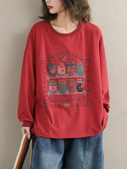 Bottle Print Sweatshirt
