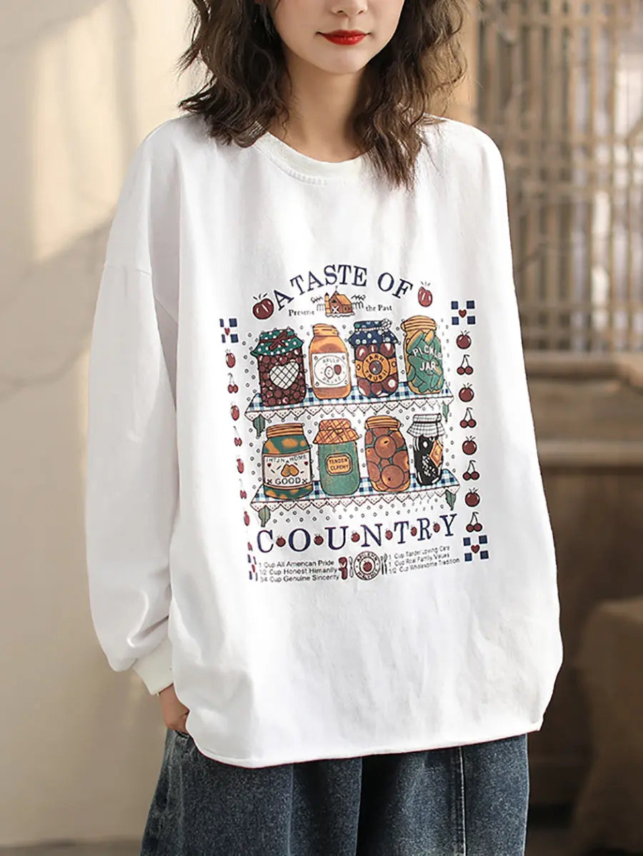 Bottle Print Sweatshirt