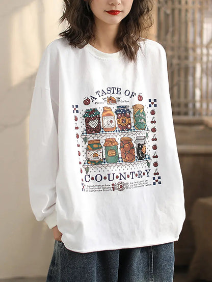 Bottle Print Sweatshirt