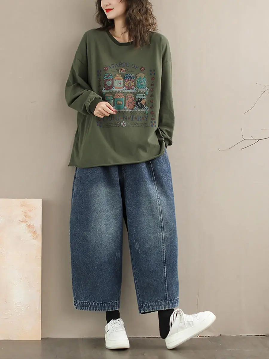 Bottle Print Sweatshirt