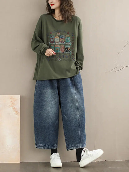 Bottle Print Sweatshirt