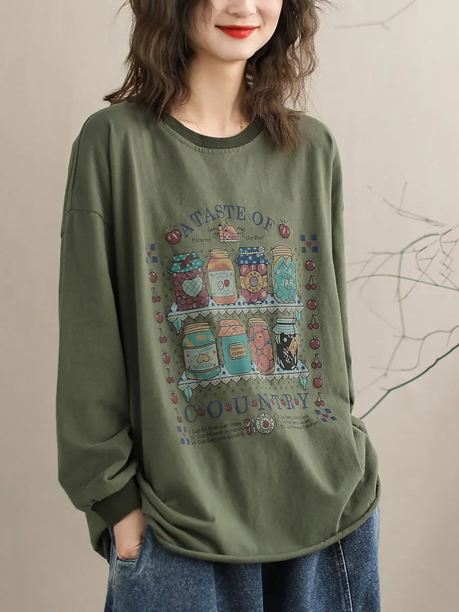 Bottle Print Sweatshirt