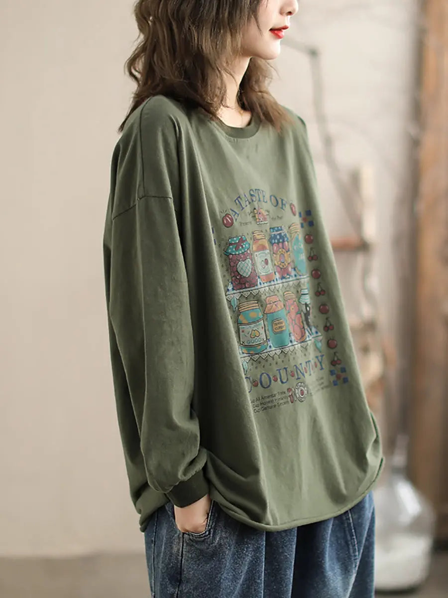 Bottle Print Sweatshirt