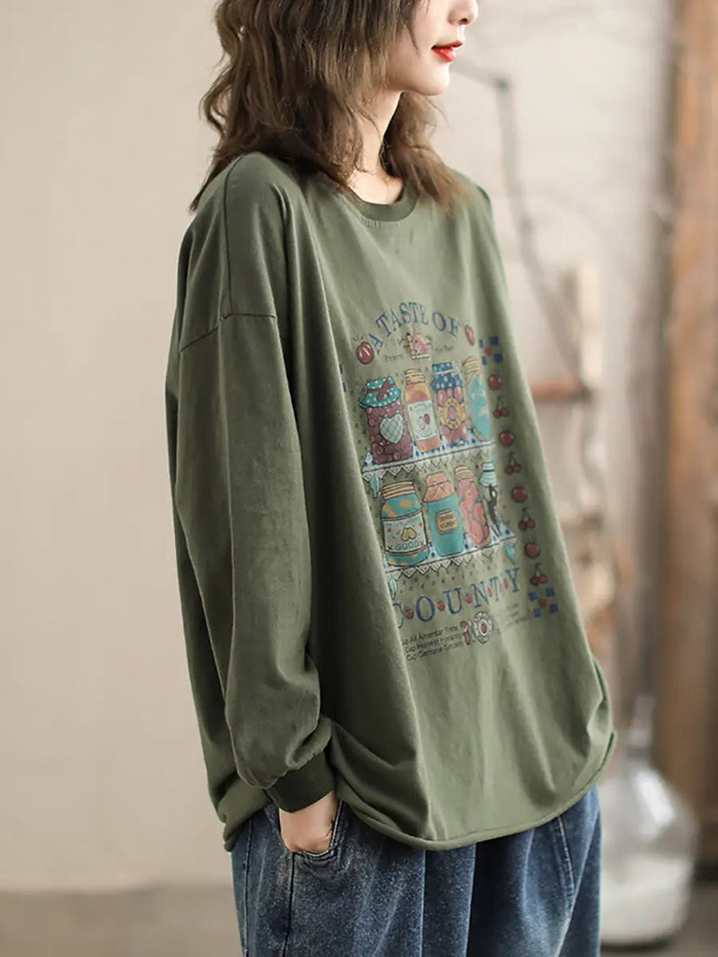 Bottle Print Sweatshirt