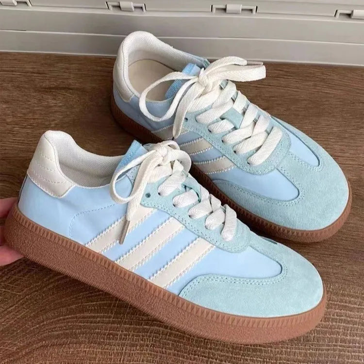 Outdoor Sneakers Spring Autumn Round Toe Lace Up Sports Shoes Vulcanized Shoes Zapatos De Mujer
