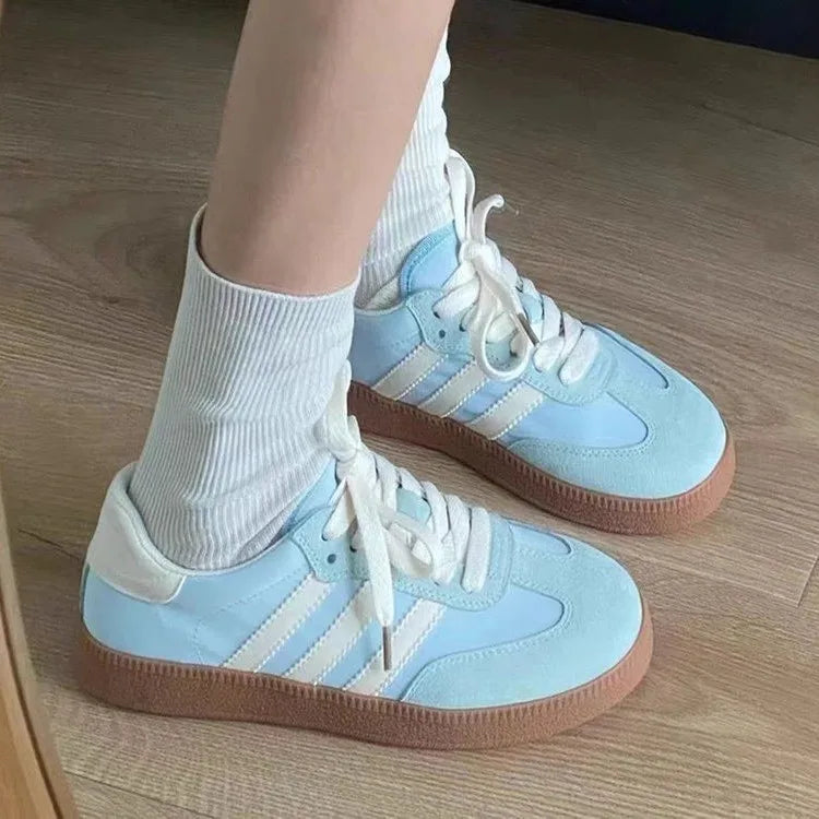 Outdoor Sneakers Spring Autumn Round Toe Lace Up Sports Shoes Vulcanized Shoes Zapatos De Mujer