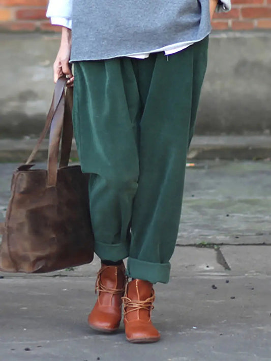 Spring Croduroy Harem Pants