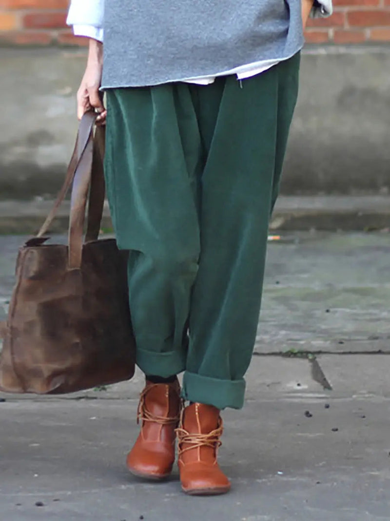 Spring Croduroy Harem Pants