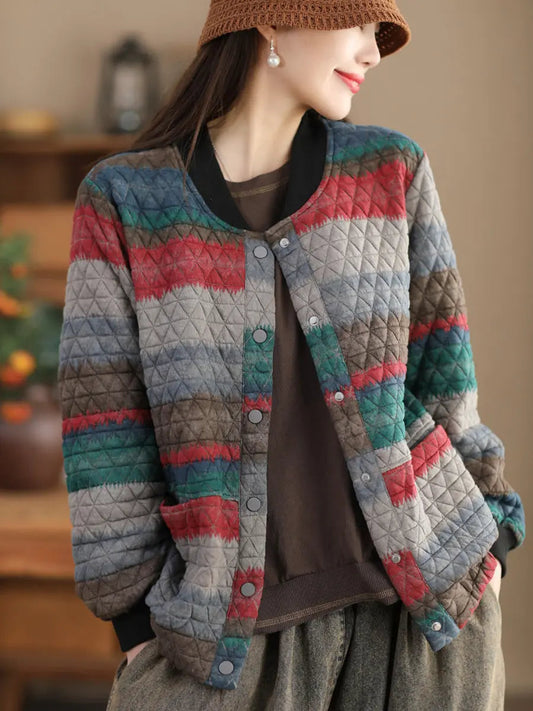 Colorblock Loose Coat