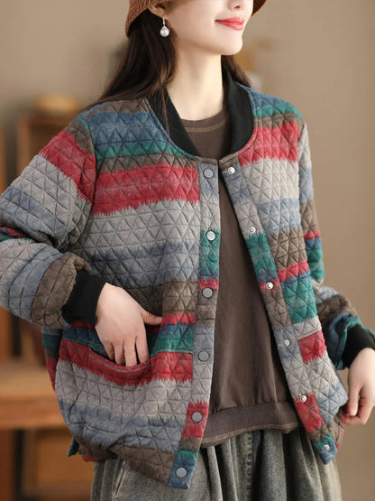 Colorblock Loose Coat