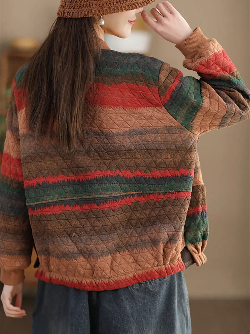 Colorblock Loose Coat