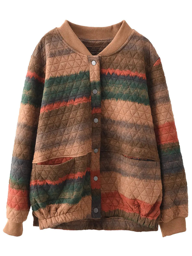 Colorblock Loose Coat