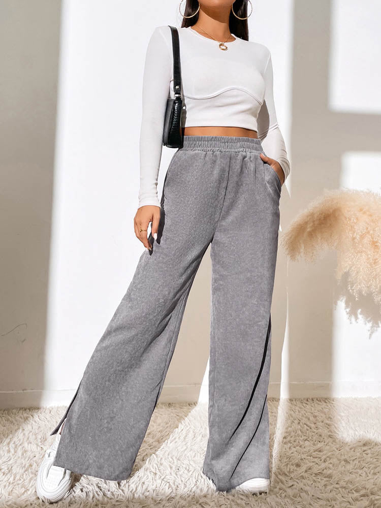 Corduroy Wide Leg Pants