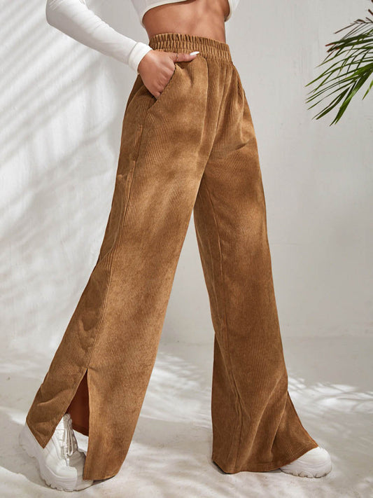 Corduroy Wide Leg Pants