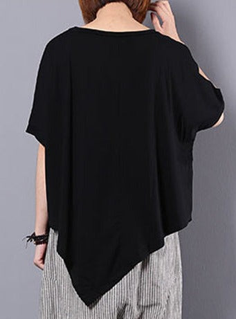 Irregular Loose 100% Cotton T-shirt As1061