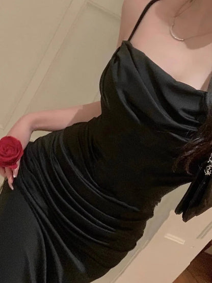 Mermaid Summer Strap Evening Maxi Dress