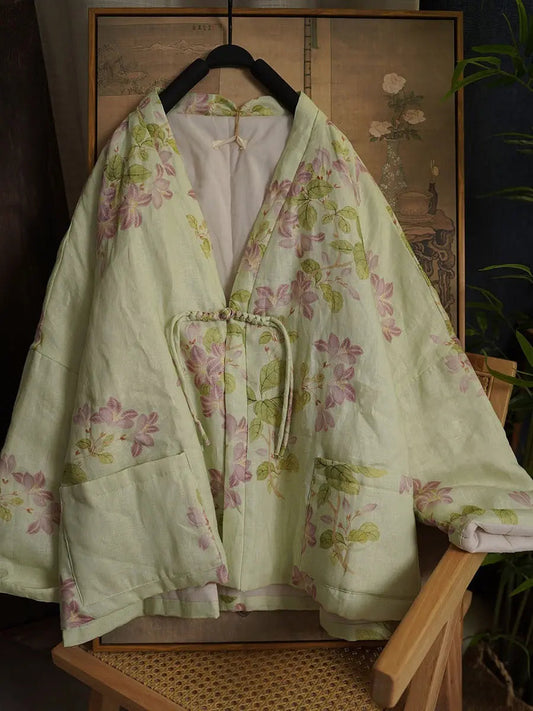 Print Padded Coat