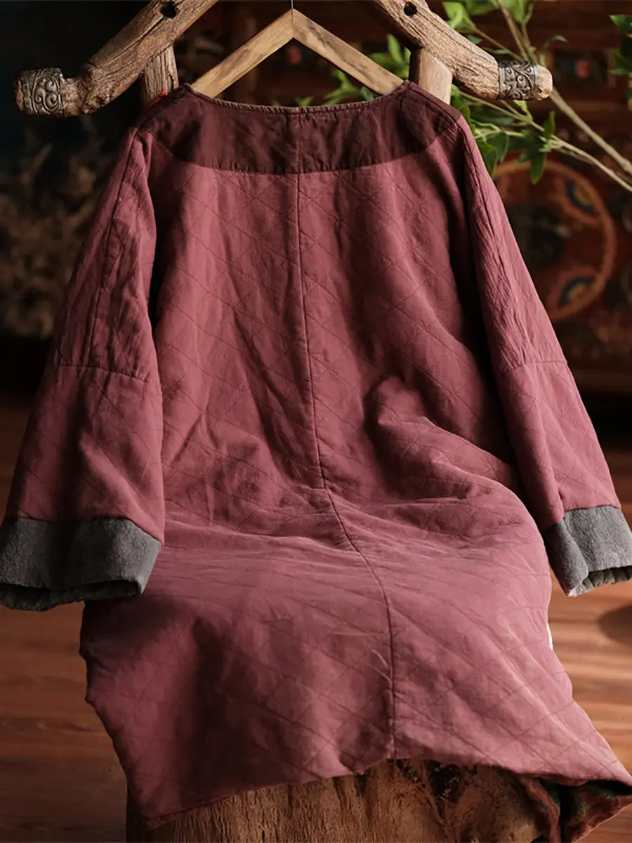 Spliced Loosse Linen Coat