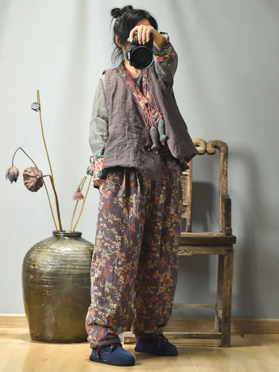 Spliced V-neck Vest Coat