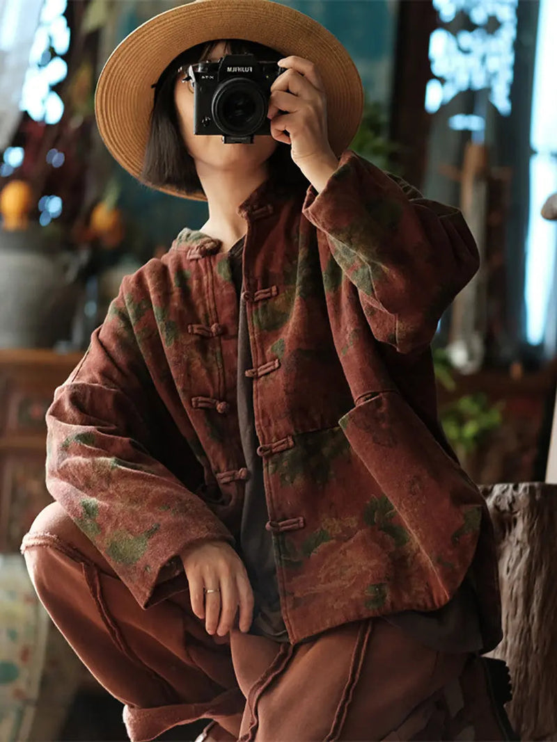 Stand Collar Cotton Coat
