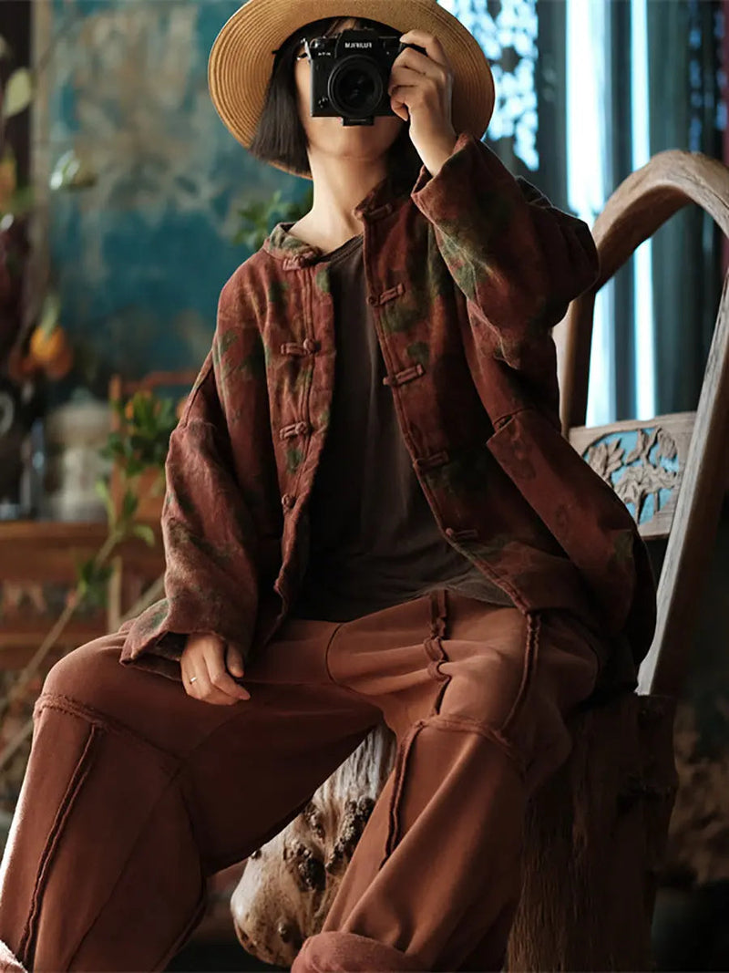 Stand Collar Cotton Coat