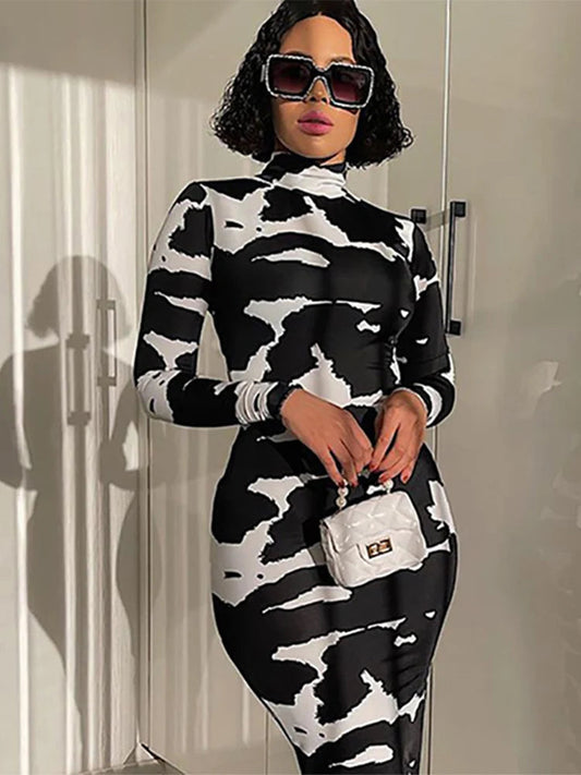 Polka Dot Split Vestidos for Femela Holiday Midi Dresses