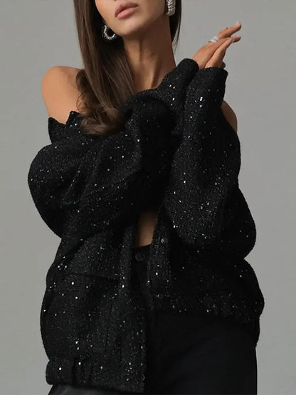 Golden Shiny Double Cropped New Warm High Coat