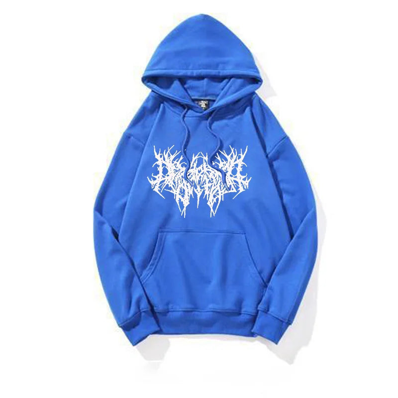 Hoodie Pullover Sweatshirt Autumn Cotton Hoodies Gothic Hip Hop Oversize Winter Clothes Sweater Female Top