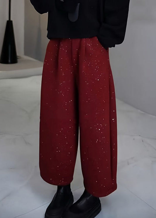 Mulberry Sequins Woolen Pants Spring Yo009