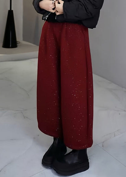 Mulberry Sequins Woolen Pants Spring Yo009