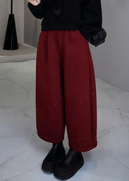 Mulberry Sequins Woolen Pants Spring Yo009
