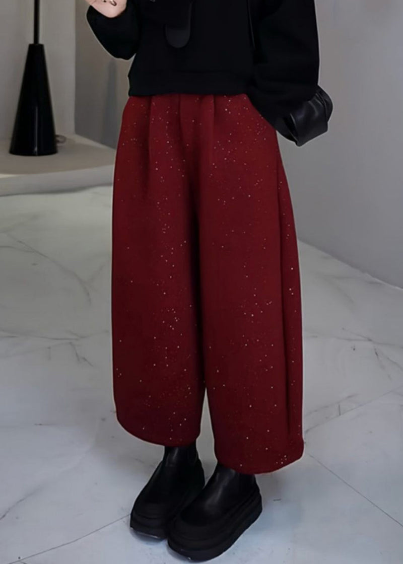 Mulberry Sequins Woolen Pants Spring Yo009
