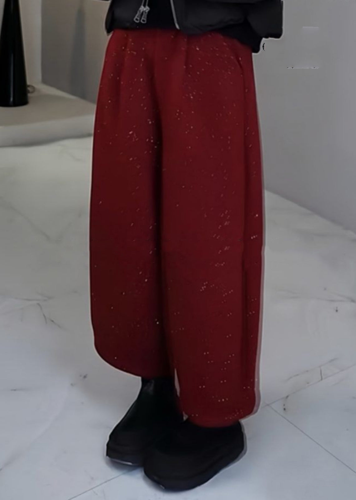 Mulberry Sequins Woolen Pants Spring Yo009
