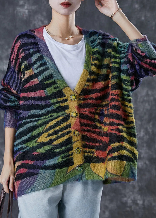 Striped Knit Cardigan Winter