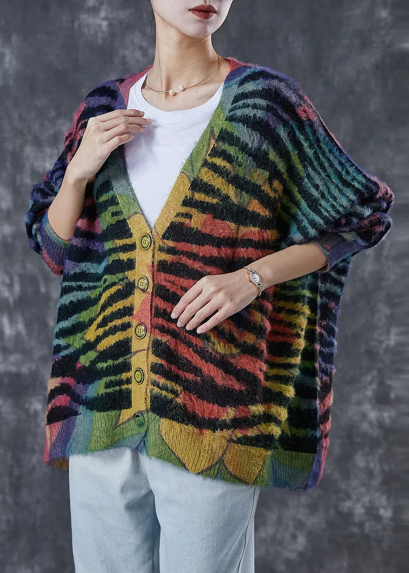 Striped Knit Cardigan Winter
