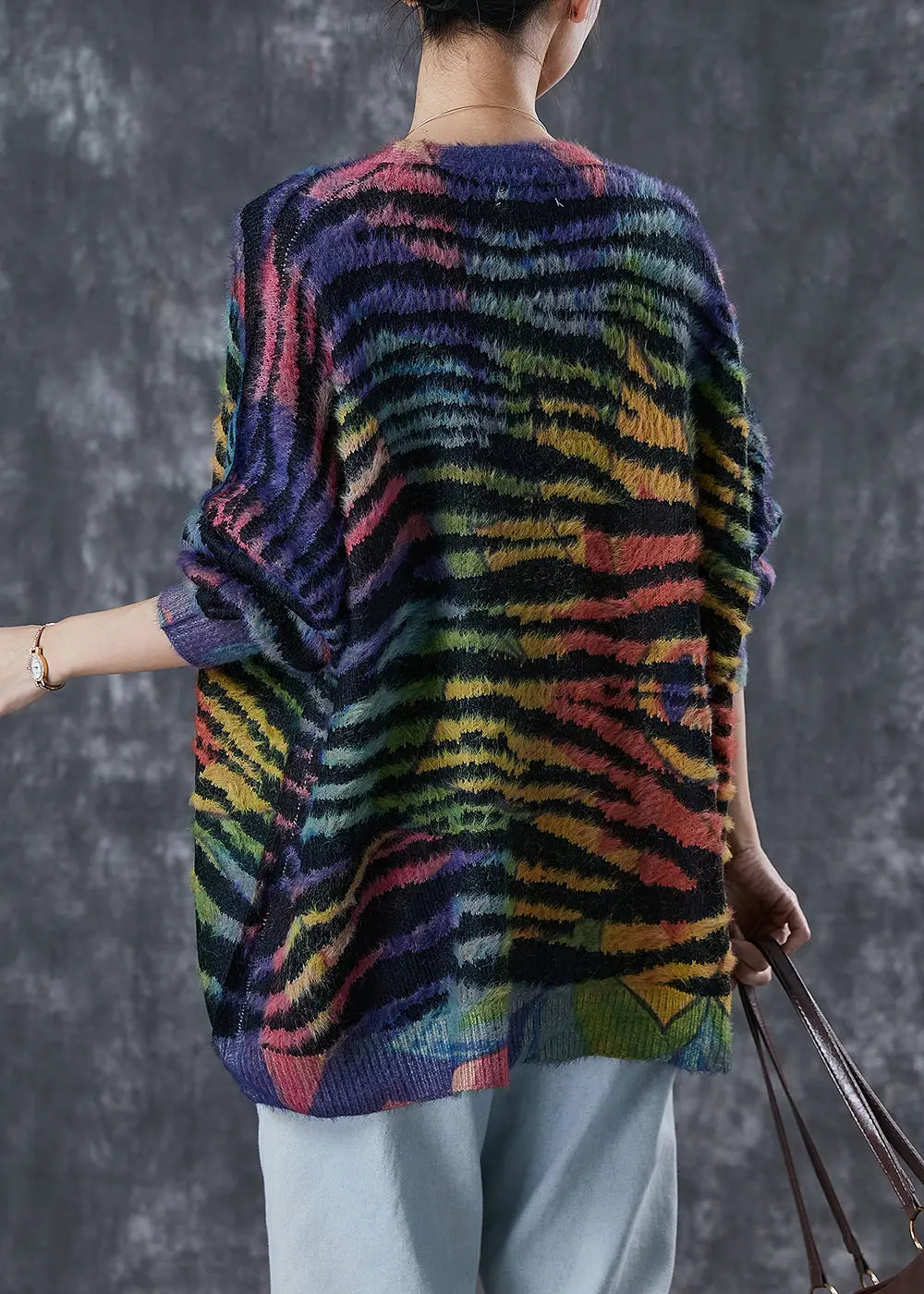 Striped Knit Cardigan Winter