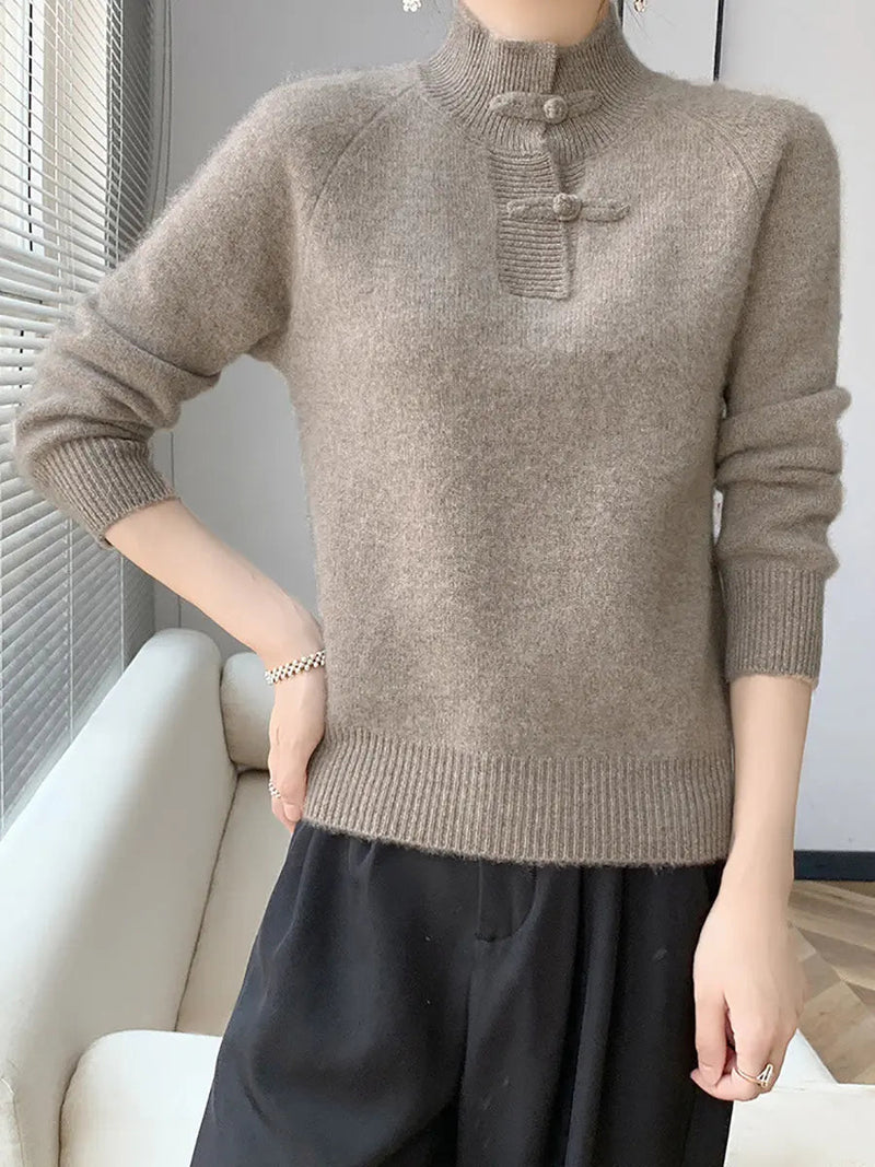Wool Half-turtleneck Sweater