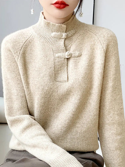 Wool Half-turtleneck Sweater