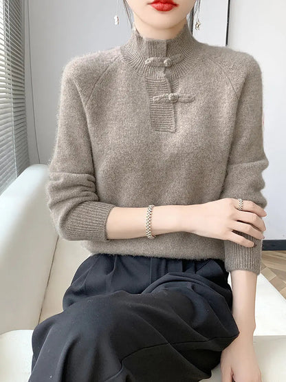 Wool Half-turtleneck Sweater