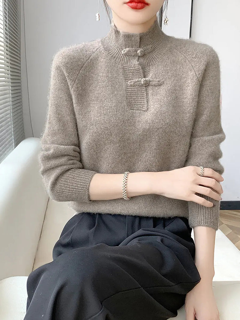 Wool Half-turtleneck Sweater