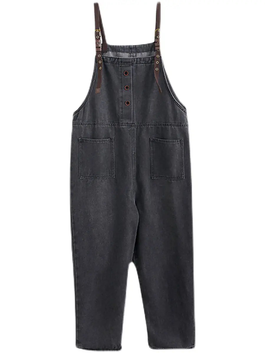 Loose Denim Jumpsuits