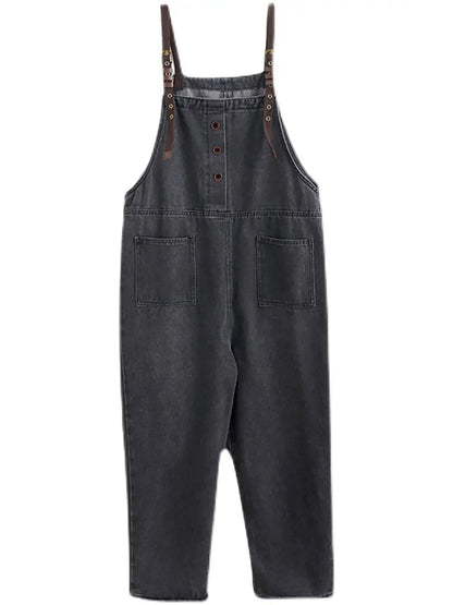 Loose Denim Jumpsuits