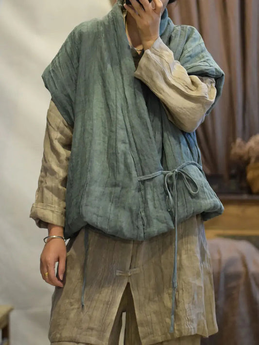 Linen Vest Coat