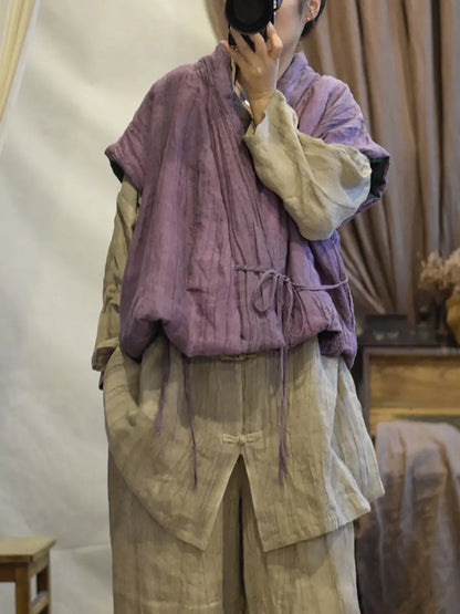Linen Vest Coat