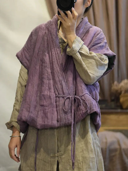Linen Vest Coat